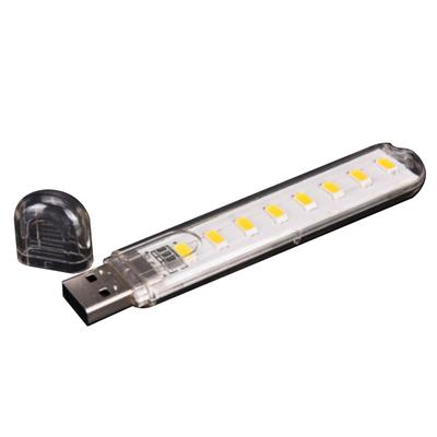 8 LED Energy Saving USB Night Light Lamp Portátil para Computador Notebook