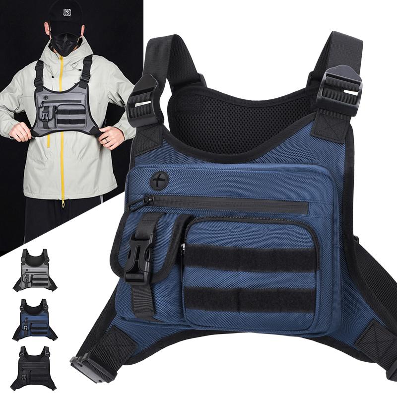 Tactical Men Vest Bag Waist Packs Waterproof Men Chest Bag Backpack Fashion Trends Men Sling Shoulder Bag Bolsos