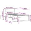 VidaXL Bed Frame with Drawers 90x200 Cm Solid Pine Wood, Bedroom Furniture, Slatted Base, Wooden Bed, Bed, Bed 846792