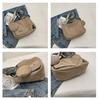Large Capacity Women's Canvas Bag - Korean Style Student Casual Solid Color