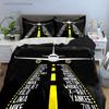 "Airplane Themed Desk Decor Set" Multiple Sizes kid's And adults' Bedroom Exquisite 3PC Bedding set, Gift