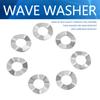 M10 20pcs Stainless Steel Wave Washer Gasket Spring Washers Lock Tools
