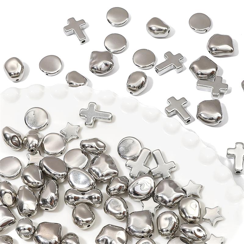 10-100Pcs Plastic CCB Beads For DIY Necklace Bracelet Earrings Pendants Jewelry Making Accessories