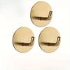 2pcs Stainless Steel Hook Wall Hooks Adhesive Cloth Hangers Sponge Hook Towel Rack Kitchen Storage Holder Bathroom Bracket