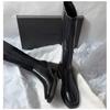 Vintage Thick Heel Women Knee High Boots Fashion Zippers Shoes Autumn Winter Ladies Long