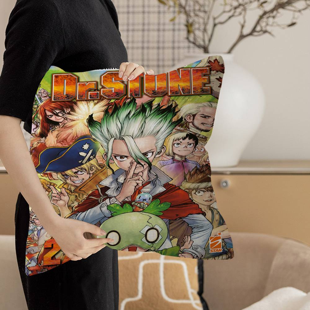 Popular D-Dr S-Stone Sci-Fi Anime Cushion Cover Decorative Pillow Sofa Home Decor Case Pillow Cases