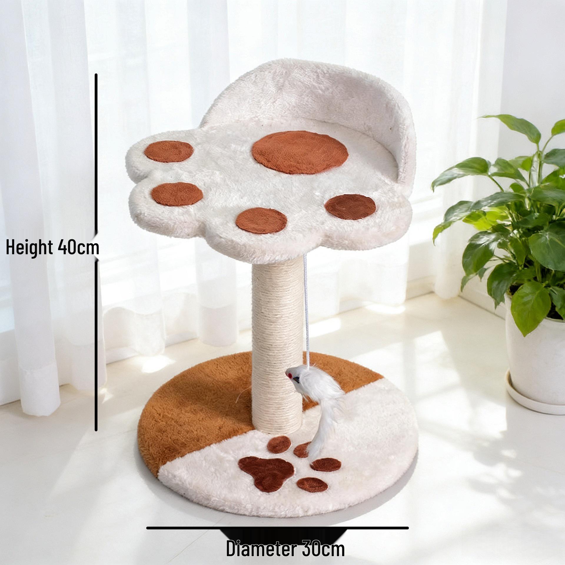 

Compact Cat Tree with Bridge: Scratch-Resistant Arch, Bed & Toy for Small Apartments