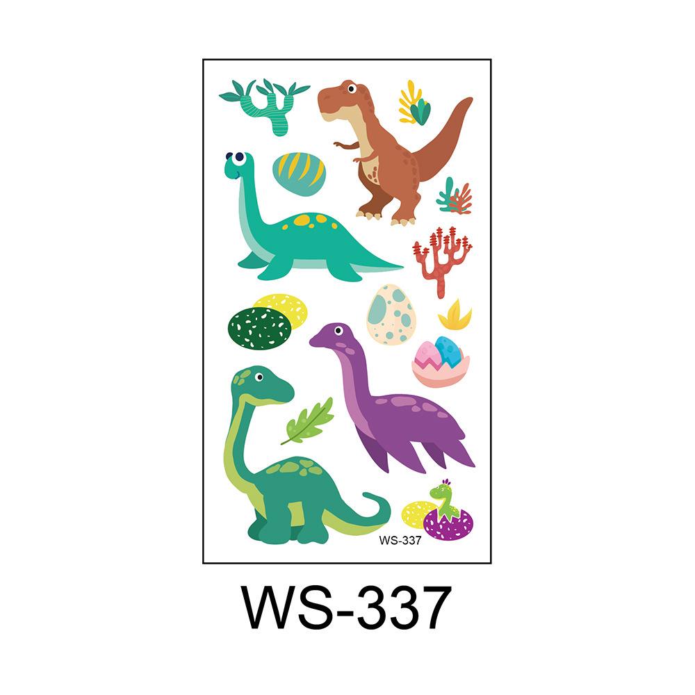 2025 Dinosaur Cartoon Tattoo Stickers for Kids - Waterproof & Sweatproof