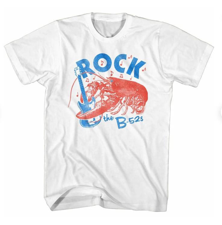 The B-52s Rock Lobster White Adult T-Shirt S