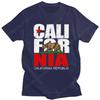 Vintage California Republic T Shirt Men Grunge Distressed CA State Flag Bear T-shirt Short Sleeve Cotton GraphicTees Gift Merch