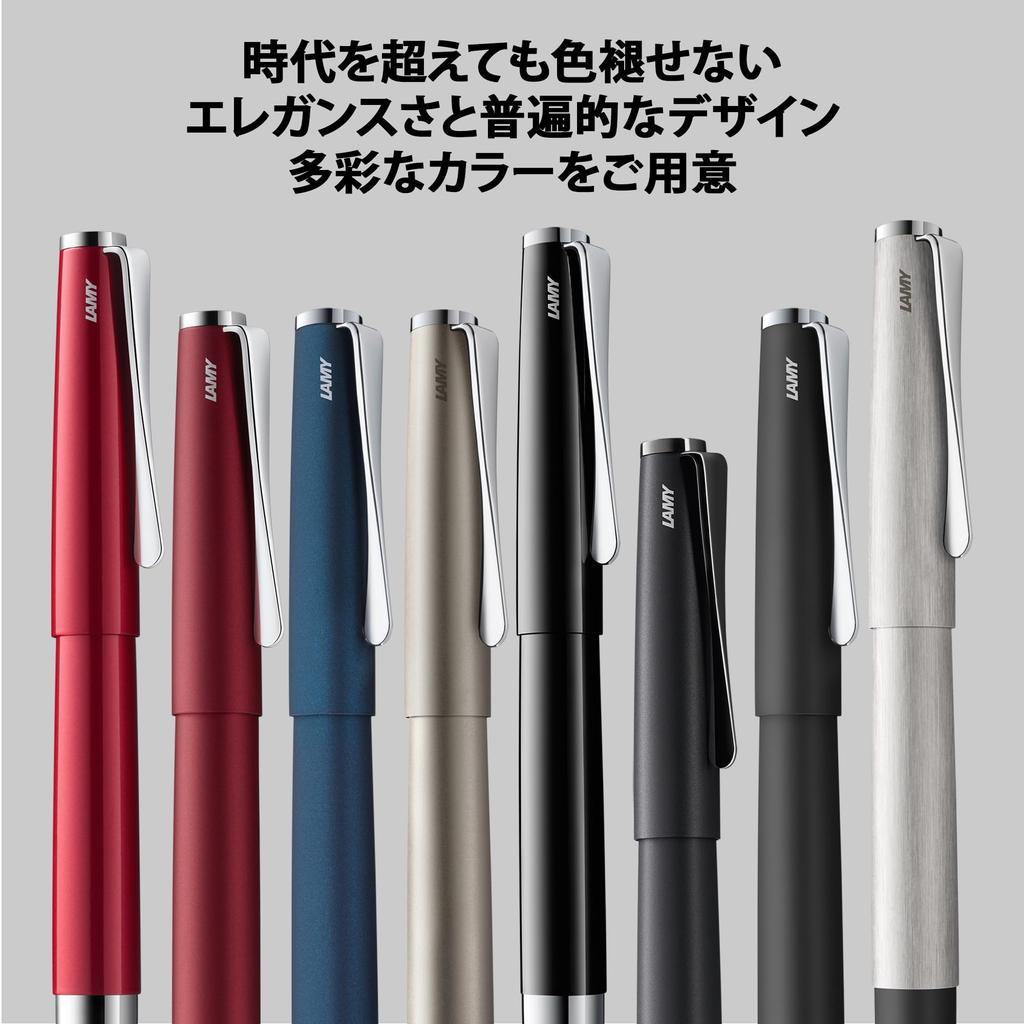 LAMY studio black rollerball pen black rollerball pen with elegant metal body clip line width M includes black rollerball refill LAMY M 63 lx-all - -