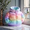 Pencil Case Down Jacket-Shaped Large Capacity Storage Organizer for Makeup Brushes And Stationery