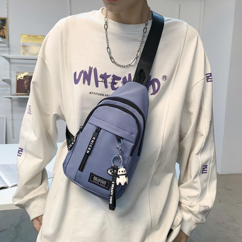 2023 New Canvas Crossbody Chest Bag: Unisex Japanese-Inspired Casual Bag for Students & Phones
