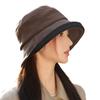 New Autumn and Winter Bow Hat for Women with High End Fisherman Hat Casual and Versatile Warm Bucket Hat Showing Face Small Basin Hat