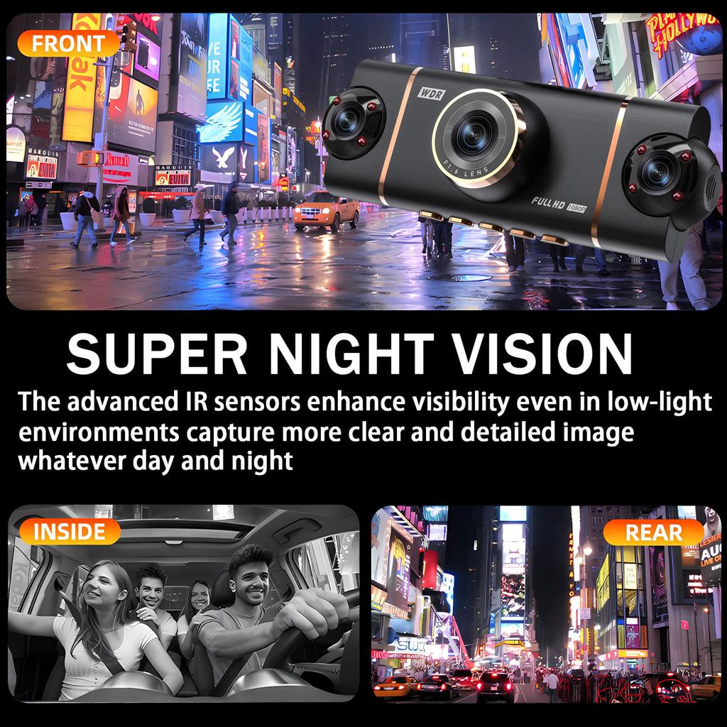 4-Channel 360 Degree Dash Cam For Cars WIFI APP Car DVR 1080P 4 Camera Lens Video Driver Recorder Rear View Camera for Vechile