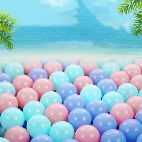 100Pcs Ball Pit Balls Funny Long Life Span Plastic Boys Girls Mixed Colors Ocean