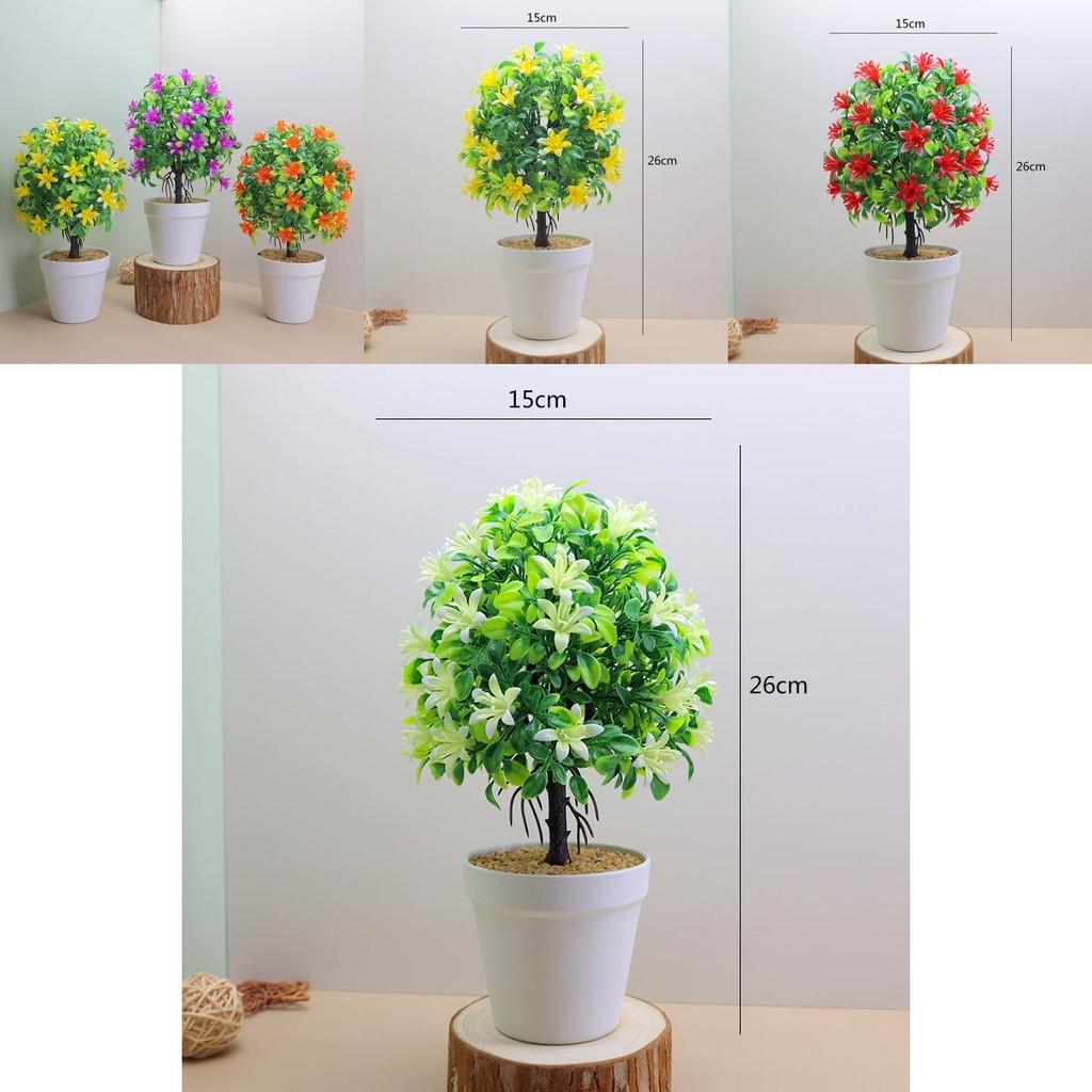 Artificial Murraya Exotica Plant With Plastic Pot For Home Decor And Photography Props
