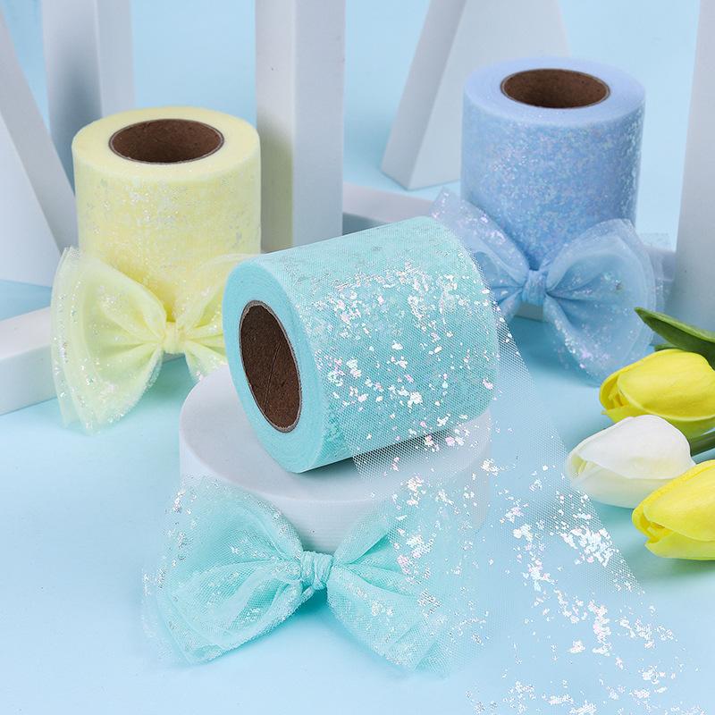6cm*25yards Tape for DIY Handmade Bowknot and Wedding Decor Party Supplies Baby Shower Tutu Skirt