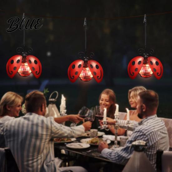 Metal Outdoor Yard Hanging Decor Waterproof IP65 Solar Lamps Beetle Butterfly Flamingo Garden Light  Powered Bee Ornaments for Porch LED Animal Lamp