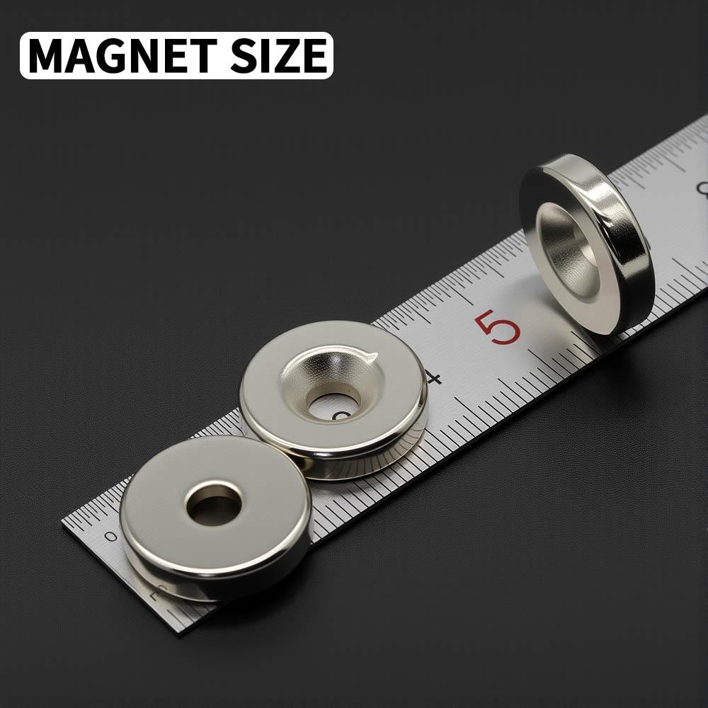 20x5-5mm Potente con fori Magnete al Neodimio N35 NdfeB Magneti Permanenti Rotondi Super Forti Magneti per Frigorifero Fai da te
