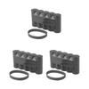 Set di 3 Scatole Contenitori per Pellicole 120, Guscio Rigido, per Fotocamere e Obiettivi DSLR, Contiene 5 Rullini