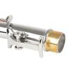 2 PCS Saxophone Neck Brass Mouthpiece Metal Sax Curved Necks and Straight Neck for Soprano Saxophone Instrument