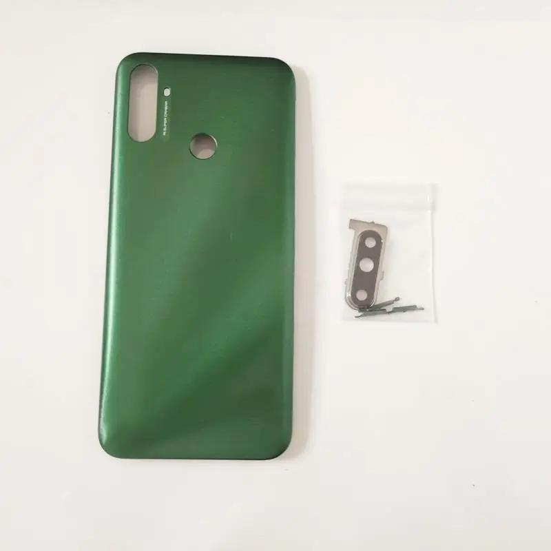 Novaphopat Per Realme C3 RMX2020 Cover Posteriore Sportellino Batteria Pannello Posteriore Scocca Posteriore Con Lente Fotocamera e Cornice Pulsante Chiave Laterale