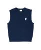 Beentrill Basic V-Neck Knit Vest (Deep Indigo)