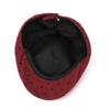 Retro Forward Hat Polka Dot Painter Beret Elegant Newsboy Cap  Autumn Winter Wear