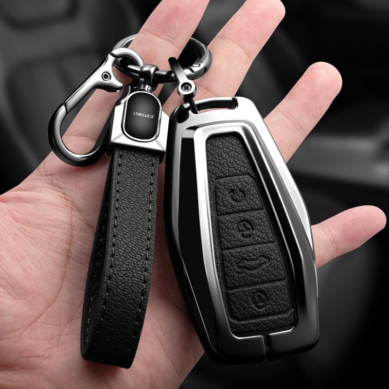 High-End Full Coverage Key Case for Lynk & Co 03 (Model 06/09) - New 2023 Design with Lock Buckle