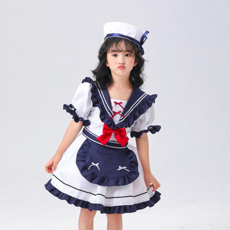 eBay Source, Navy Style Children's Sailor Skirt Cos Lolita Anime Play Costume Girls