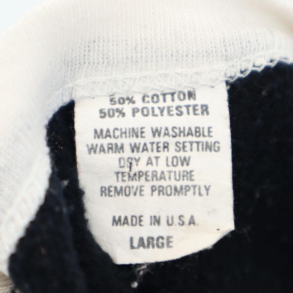 OLD 80s 90s Made In USA Coca Cola Long Sleeve Trainer L Black Men's Used
