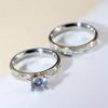 2-piece Romantic Titanium Steel Couple Ring - The Perfect Choice for Weddings and Engagements