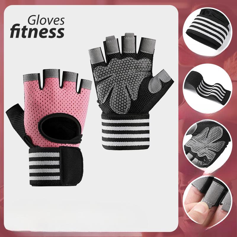 

Износостойкие Дышащие и Нескользящие Напульсники Тренировочные Фитнес Тяжелая атлетика Перекладина Гантели Мужские и Женские Перчатки без пальцев L