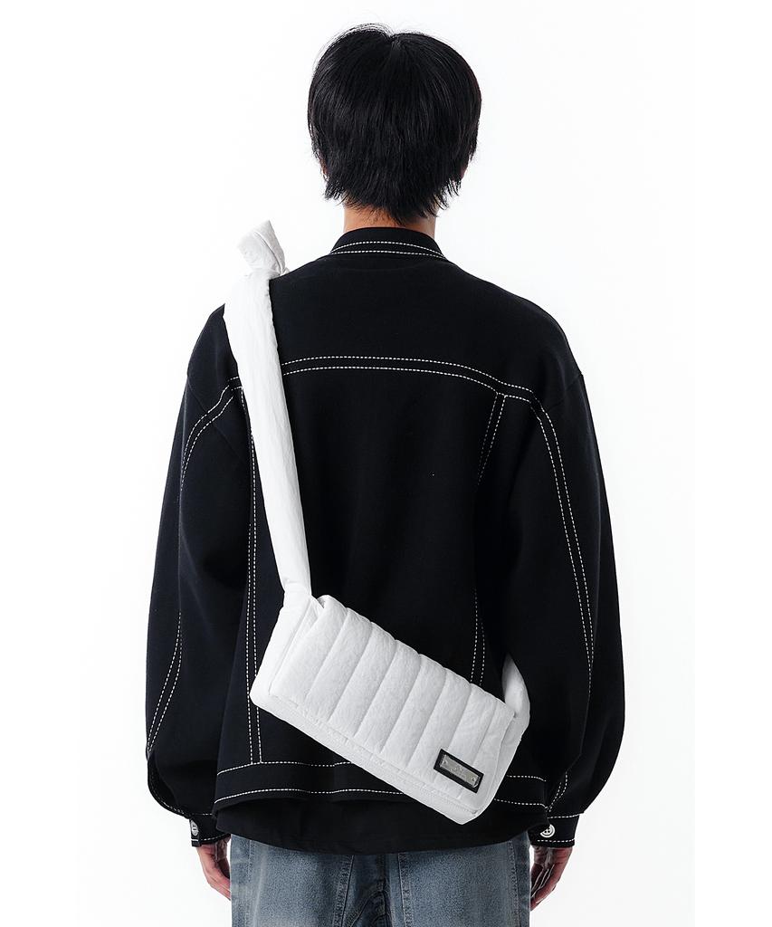 Openyard(Oy) Padding Tie Cross Bag-White