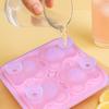 Einfaches Auslösen von Eisformen Flexible Silikon-Eiswürfelmaschine Einzigartige Koala-Form Eiswürfelbehälter für Suppen-Gefrierfächer Wein Saft Langlebig