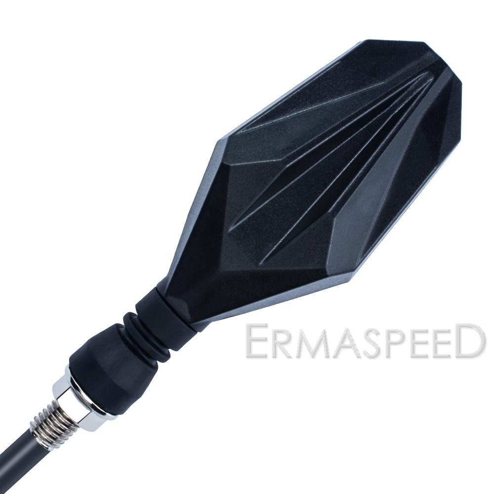 Motorcycle LED Turn Signal Lights 2PCS Universal Front Rear DRL Turn Signals Blinker Stop Lamp Indicator for Motorbike