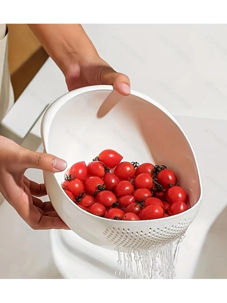 1 Stück Reis-Drainagekorb, Reisfilter, Obst- und Gemüse-Drainagesieb, Küchenbedarf, kleine Werkzeuge, vielseitig einsetzbar