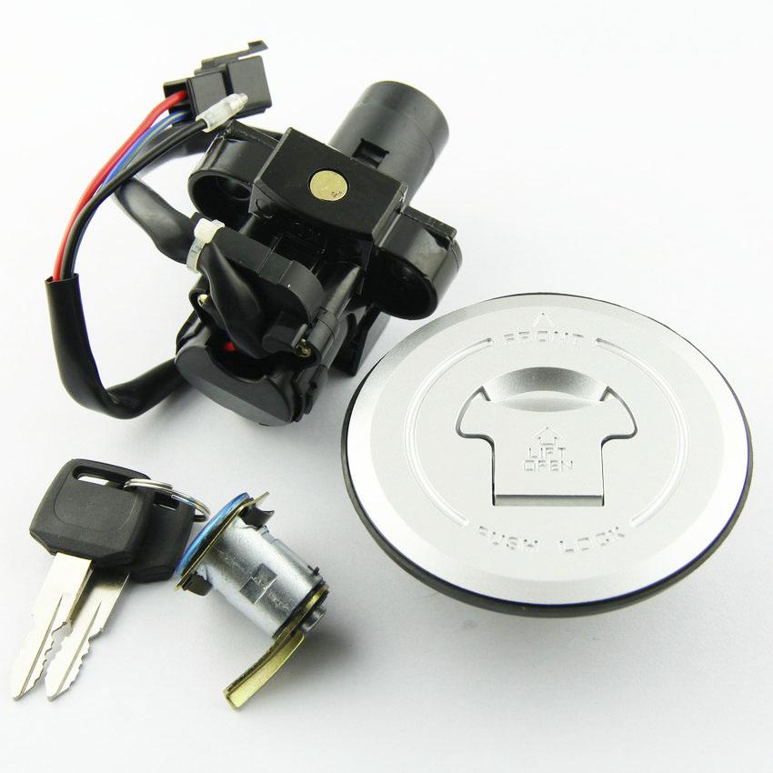 Motorcycle Fuel Cap Ignition Switch Seat Lock With Key Kit For Honda CB250 Hornet FMX650 FMX 650 2005-2006 Motor Accessories