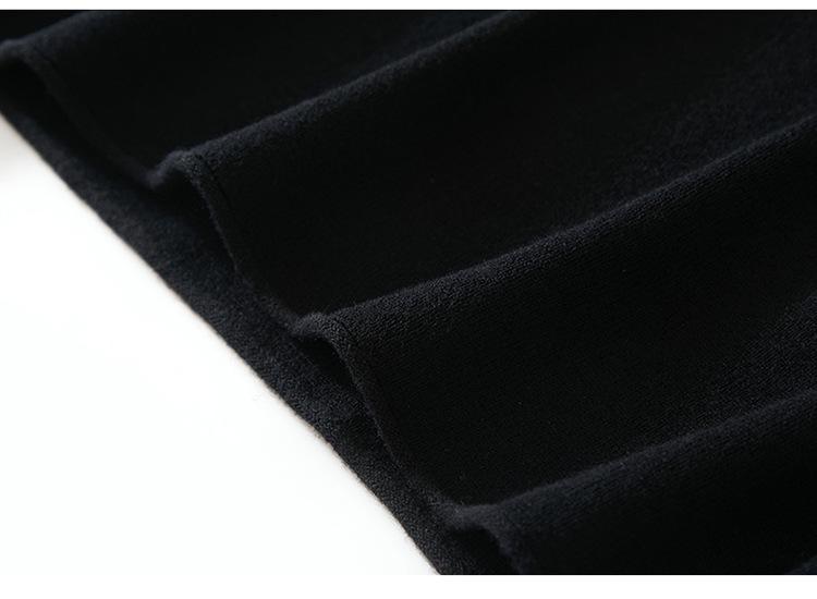 Autumn Winter Cashmere Knit One-Shoulder Base Layer Shirt - Fashionable, Versatile, Soft, Comfortable, Solid Color