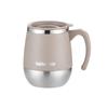 500ML Coffee Cup with Lid Water Cup Portable Thermal Cup  Heat Insulation