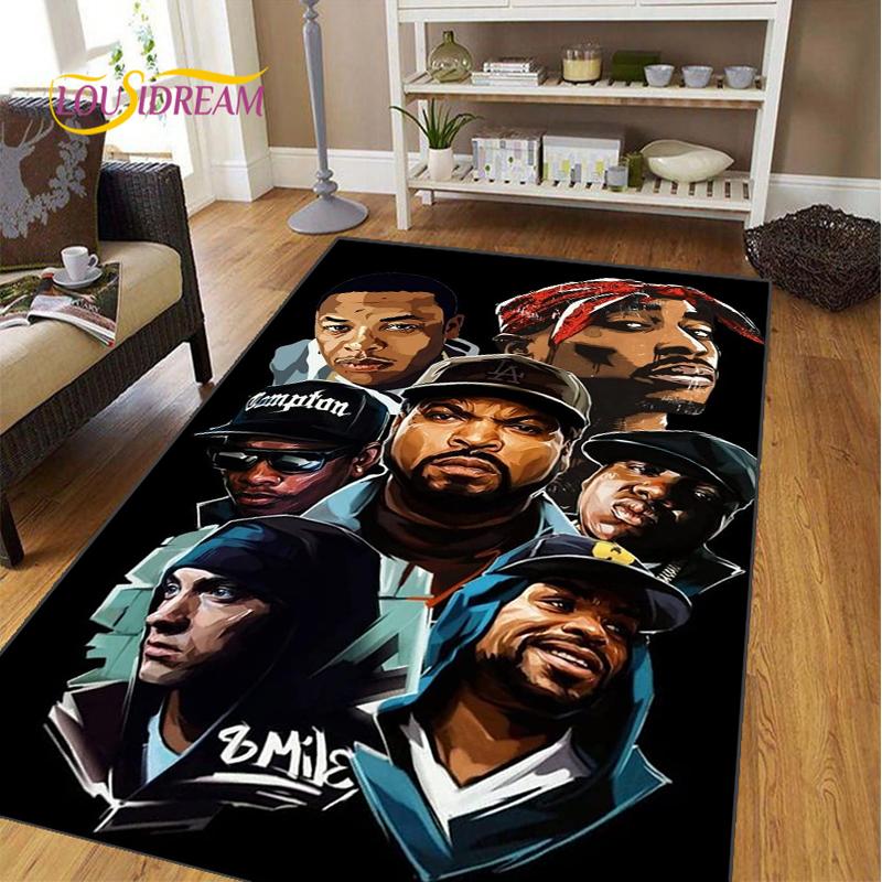 Music Star Rectangle Hip-Hop Carpet for Living Room Bedroom Rug Kitchen Kids Door Unslip Floor Mats Gift Photography Props Rug