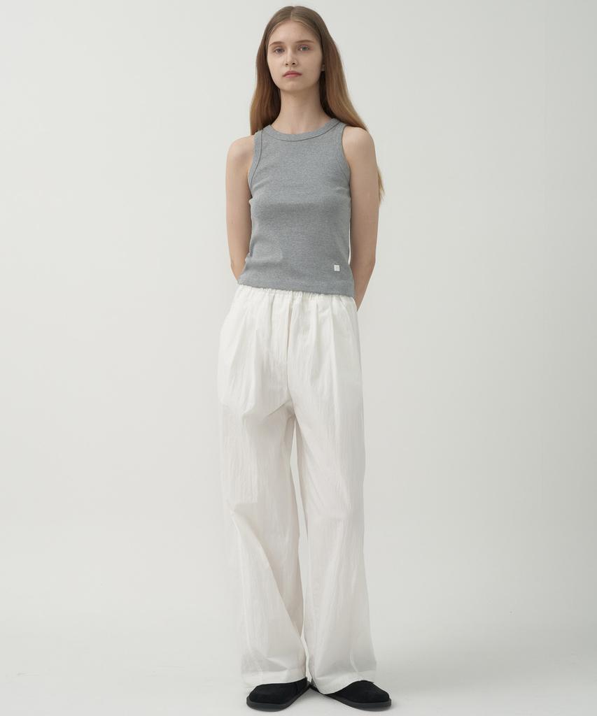 MOTT Cotton Stitch Band Pants - White