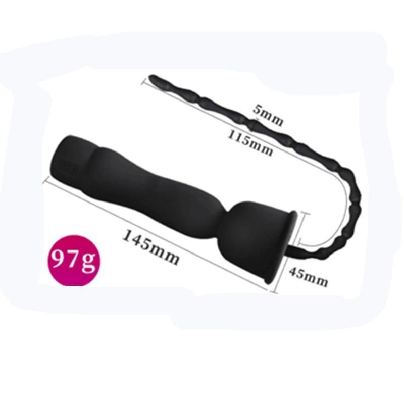 Silikon männlich vibrierende Harnröhrenstange Harnröhrendilatator Erwachsene Sex Spielzeug klingenden Penis Plug Gay Slave