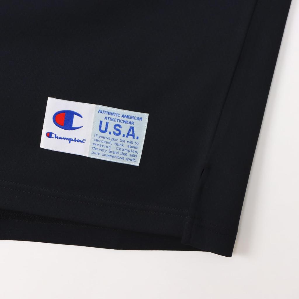 Champion CAGERS Long Sleeve Basketball Round DRYSAVER Rubber Print C3-AB451 Men's T-Shirt, Black, Neck,