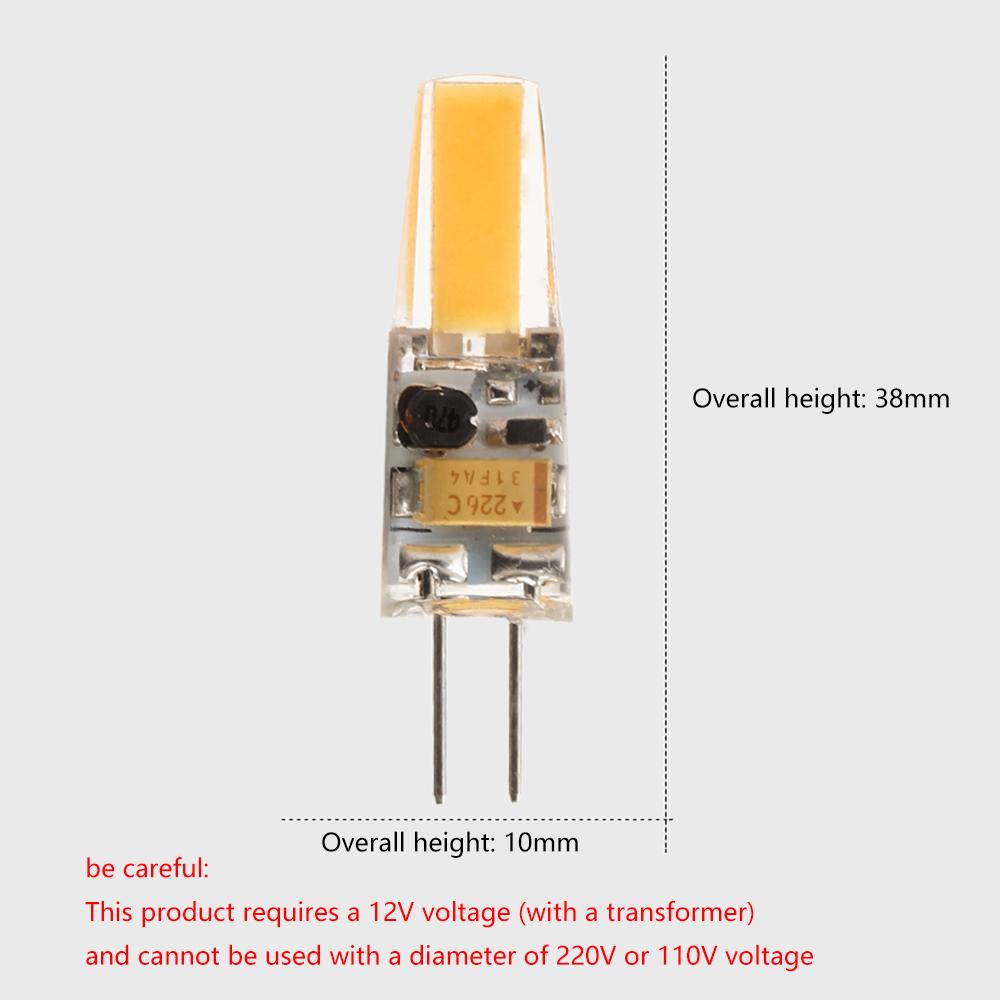 10Pcs G4 LED COB Mini Lamp 3W Bulb AC DC 12V 220V Candle Lights Replace 30W 40W Halogen for Chandelier Spotlight