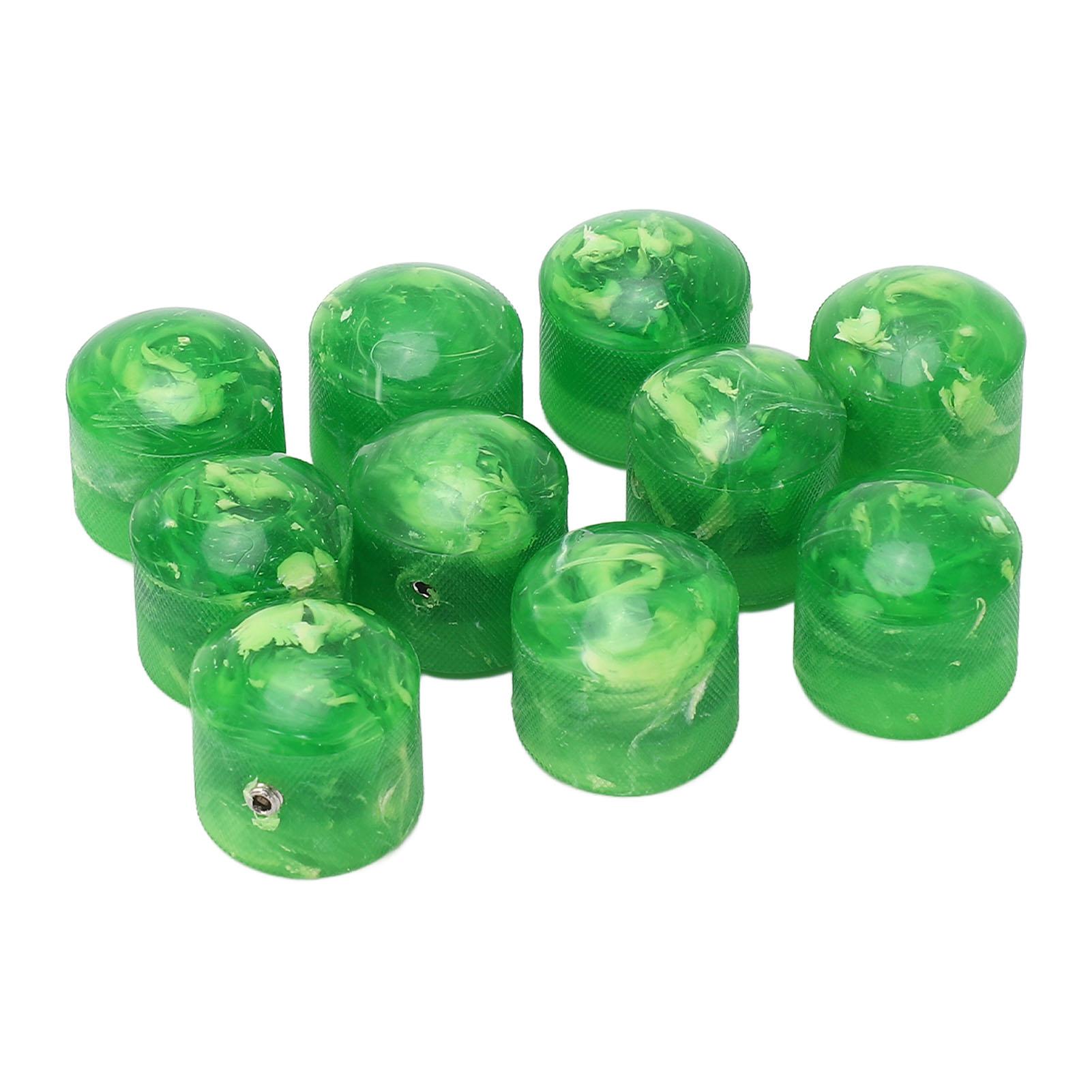 

Volume Tone Dome Knobs Plastic Control Electric Guitar Bass Parts Accessories with Hex Wrench GD87 зелёный