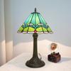 Modern Stained Glass lamp 12 Inches Bedside Table Lamp for Living Room Bedroom Dorm Kitchen Home Decor Festival Birthday Gift