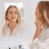 10 Pcs Striped Mirror Stickers Versatile Silver Mirror Wall Stickers Smooth Pretty Silver Acrylic Mirrors Strips for Home Decor