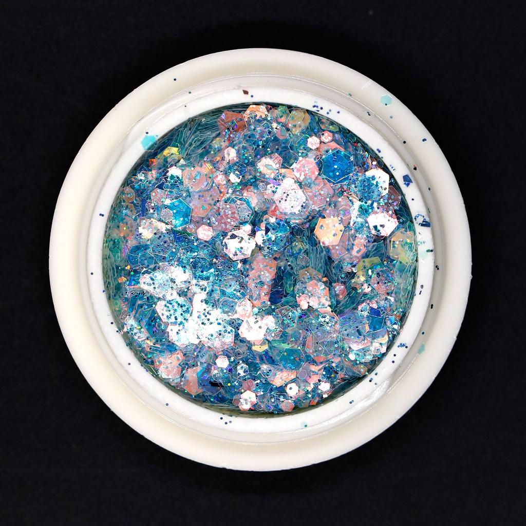 Elf's Eye Glitter Gel: Laser Gradient Mixed Color for Stunning Nail Art